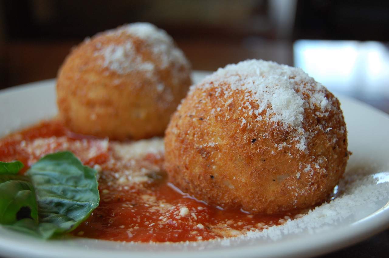 Arancini originate from Palermo in Sicily