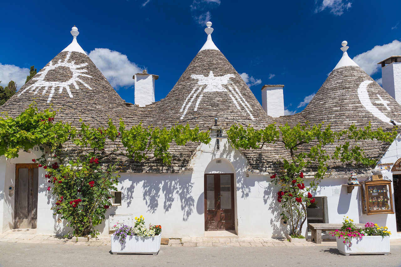 Alberobello with trulli houses