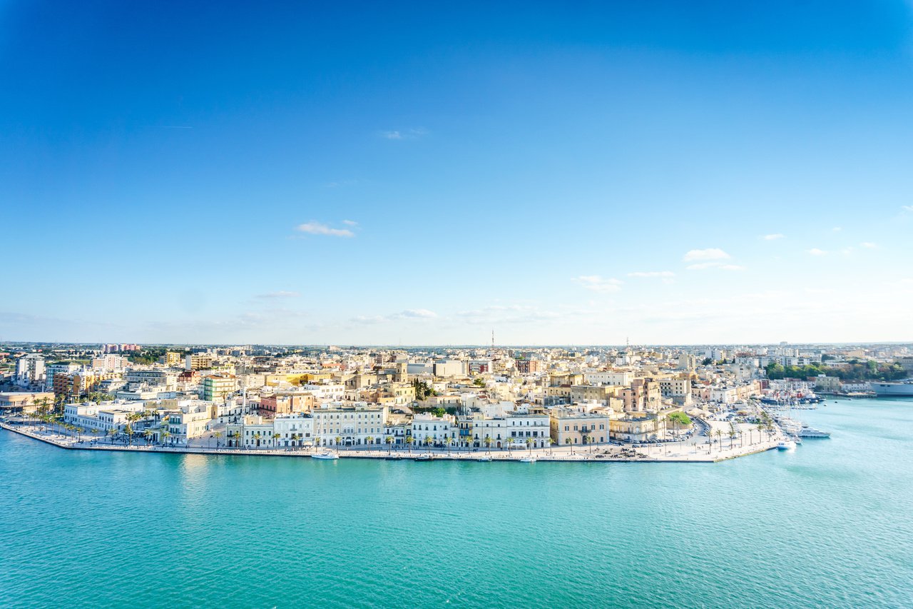 Aerial panorama of Brindisi, Puglia, Italy