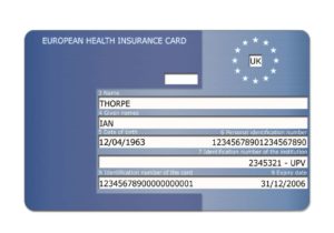 EHIC European Health Insurance Card