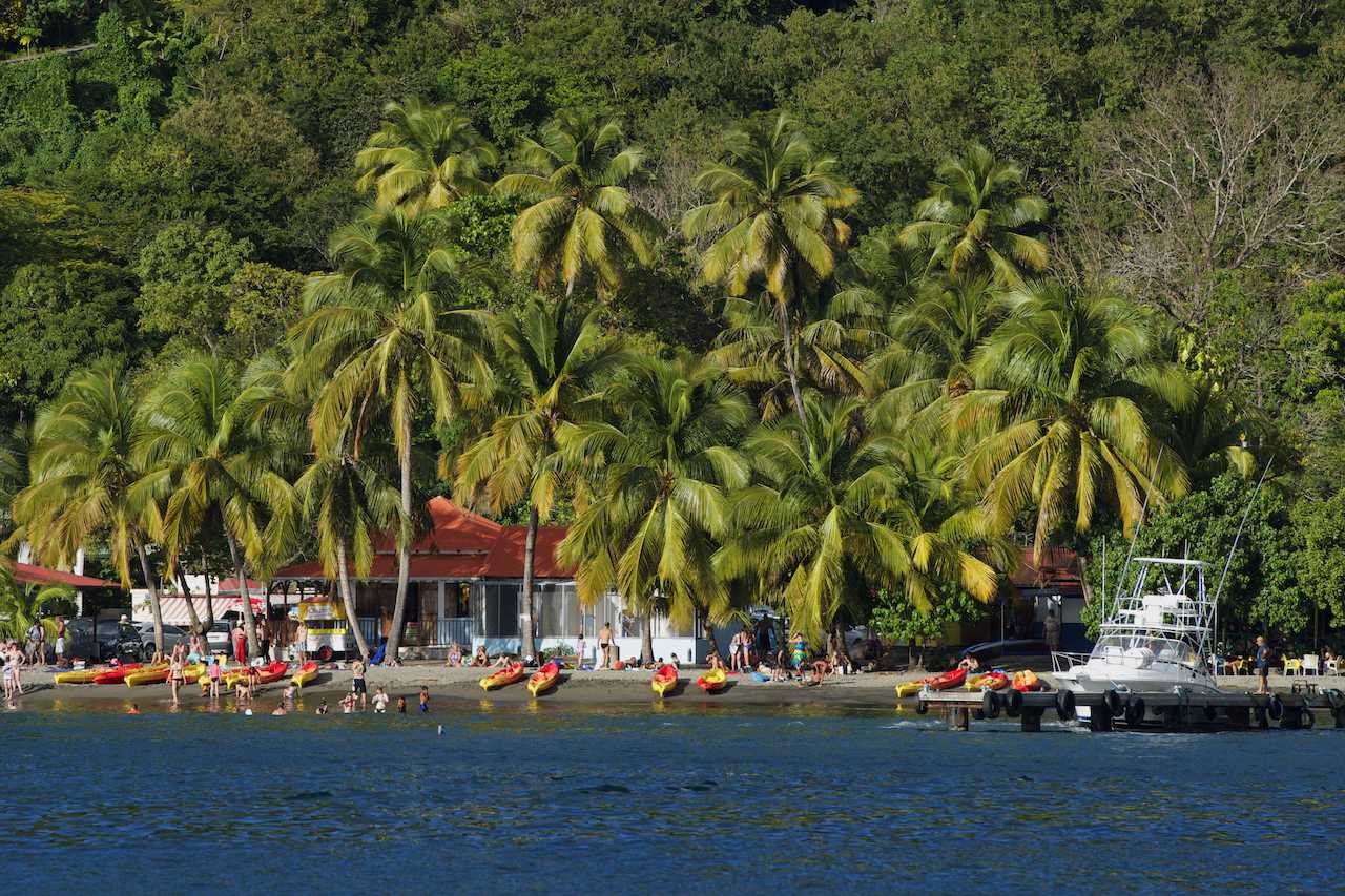 Malendure beach in Bouillante, Guadeloupe